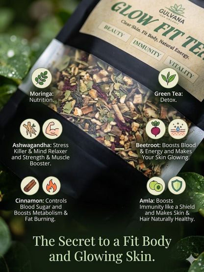Glow Fit Tea – Organic Herbal Wellness Blend
